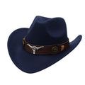 WesternCowgirl Head Felt Hat