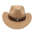 WesternCowgirl Head Felt Hat