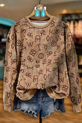 Retro Western Special Pictogram Symbol Sweatshirt