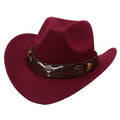 WesternCowgirl Head Felt Hat