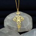 Vintage Lotus Necklace