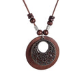 Bohemian Wooden Alloy Necklace