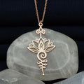 Vintage Lotus Necklace