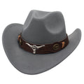 WesternCowgirl Head Felt Hat