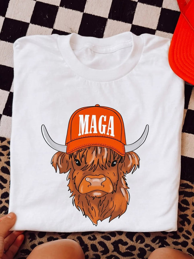 Maga Highland Cow Print Classic T-shirt